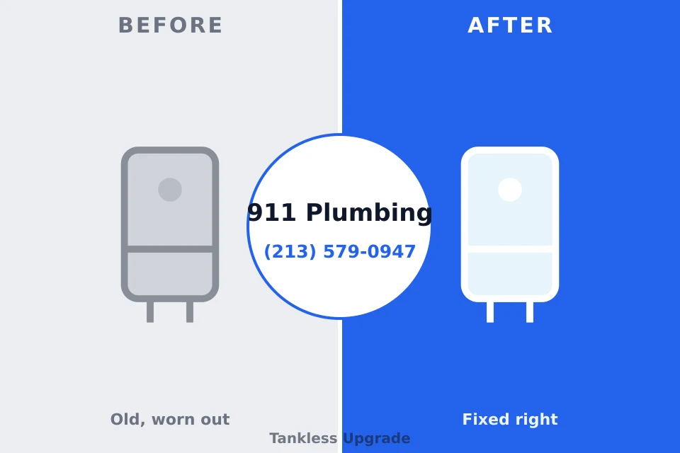 Before and after: plumbing repair North Enid, OK